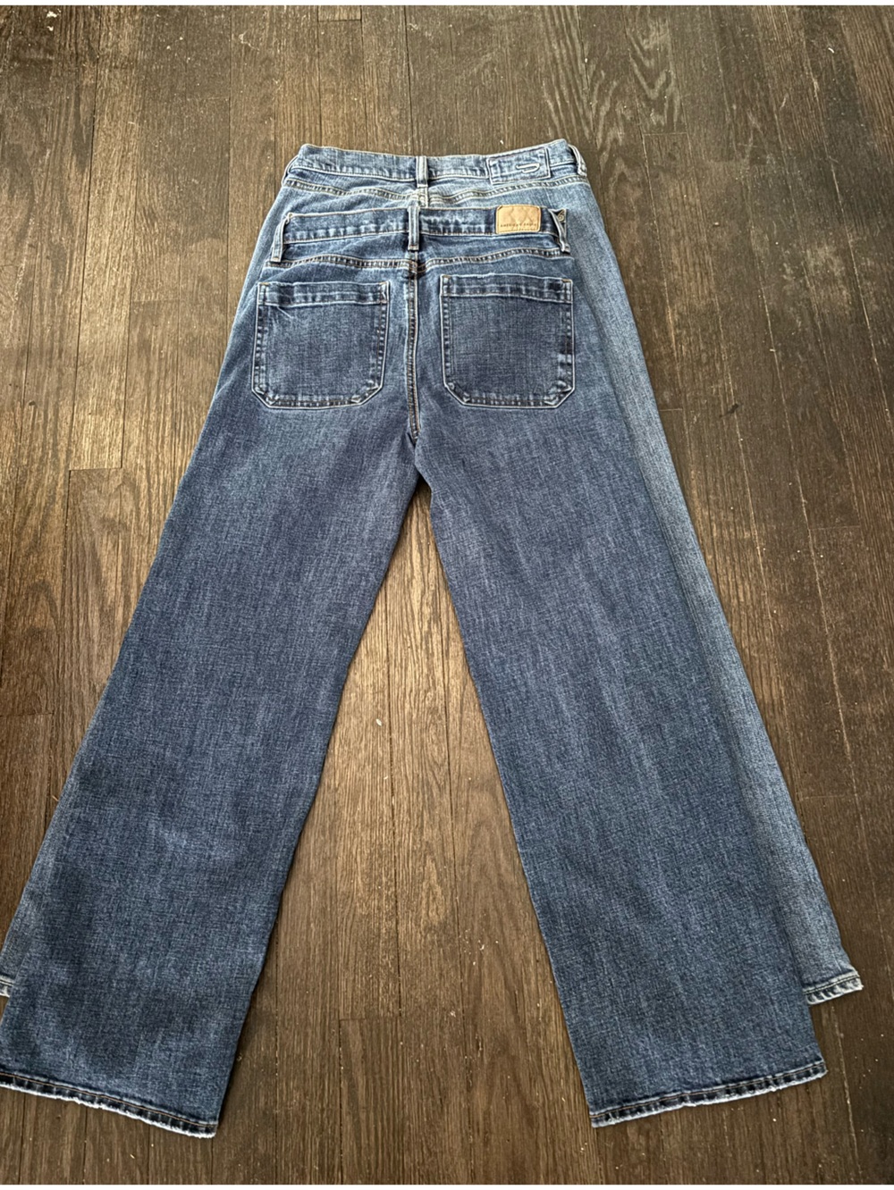 A.E.O. and ITALIAN made Diesel Industry light Indigo Blue  Jeans sz 28 - Picture 5 of 13